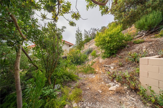 Great opportunity to expand a deck or yard on the side of the house.  Ocean views when cleared