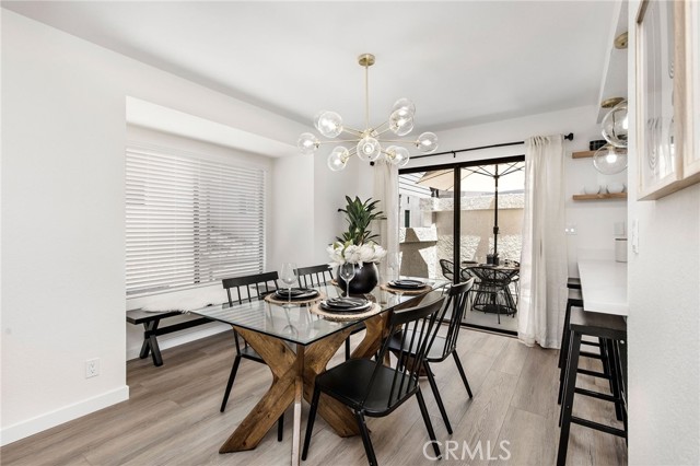 Elegant dining area.