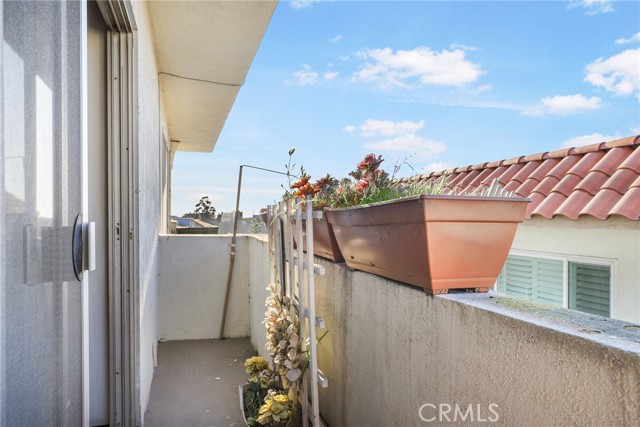 Balcony off of your bedroom.