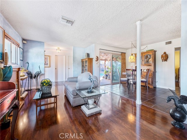 Living area is light and bright.