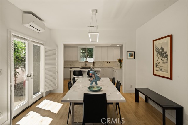 dining room offers room for dinner parties