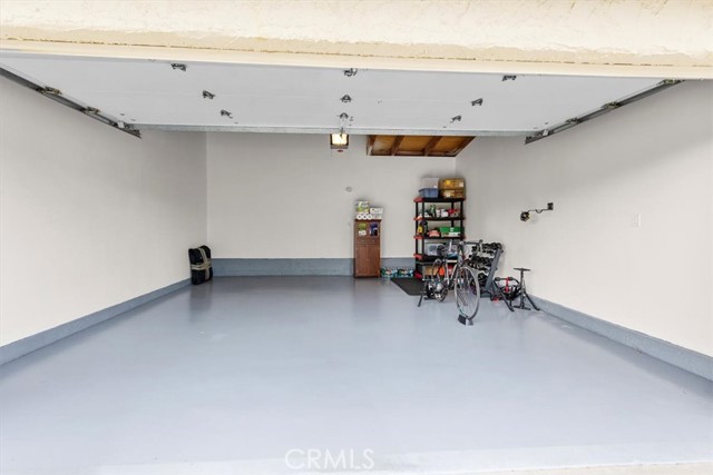 Finished garage