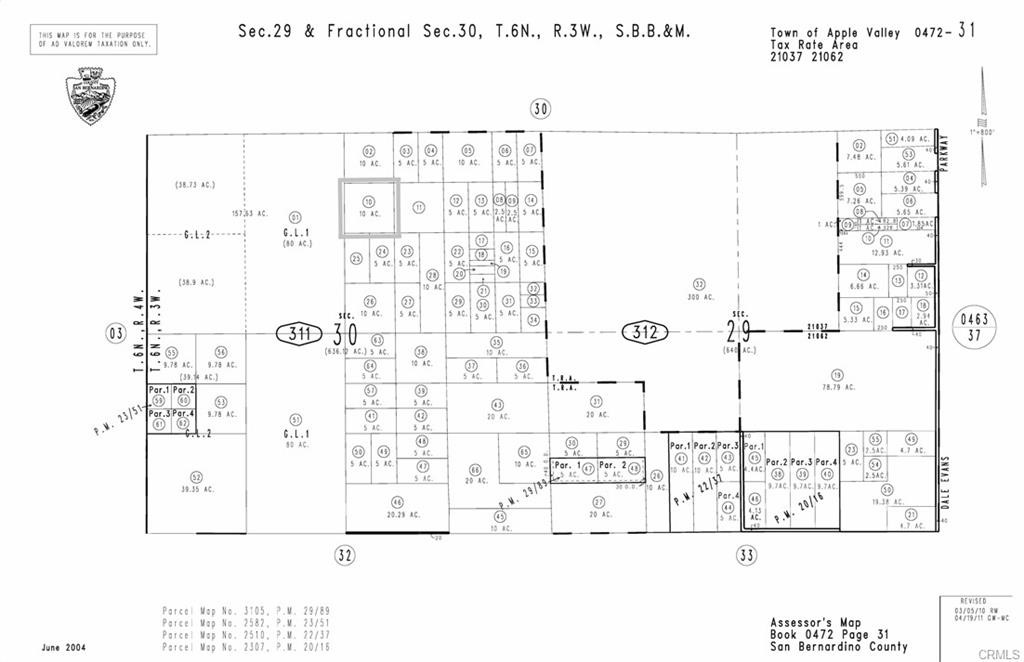 Detail Gallery Image 1 of 1 For 1 Los Padres Rd, Apple Valley,  CA 92307 - – Beds | – Baths