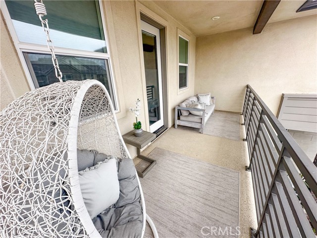 Upstairs balcony