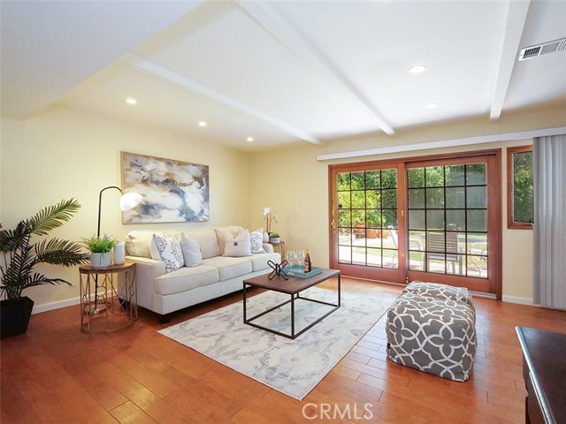 Family Room Looking Out to Backyard