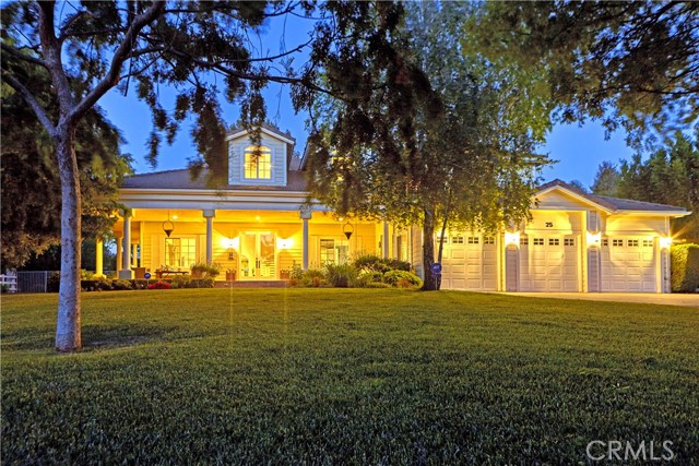 Twilight view of front of home