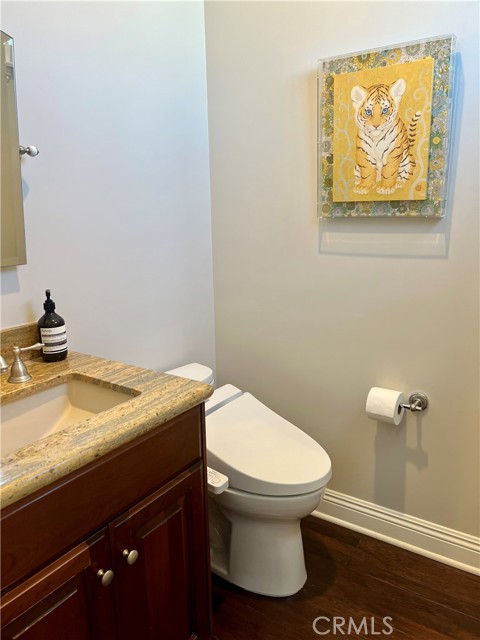 Half bath in living/ dining level