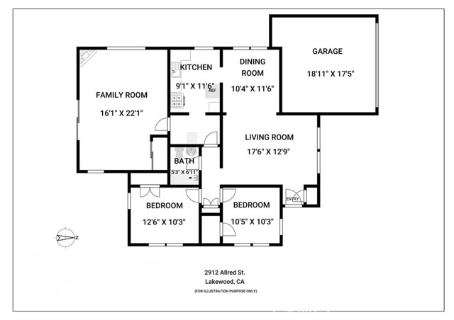 Detail Gallery Image 33 of 33 For 2912 Allred, Lakewood,  CA 90712 - 2 Beds | 1 Baths