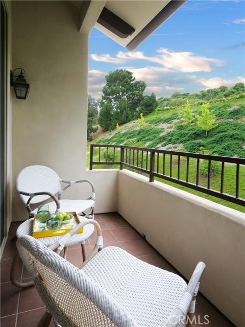 Private and Quiet Balcony with Views of Greenery and Trees