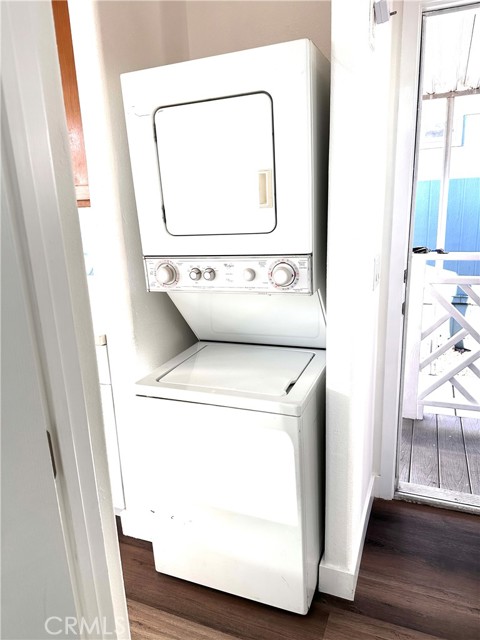 Stackable Washer and Dryer Area