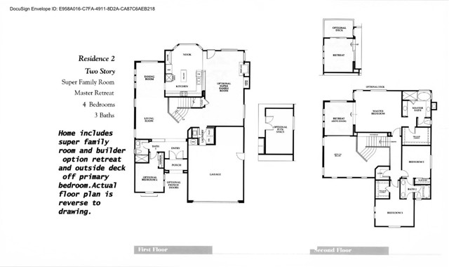 Floor plan in reverse