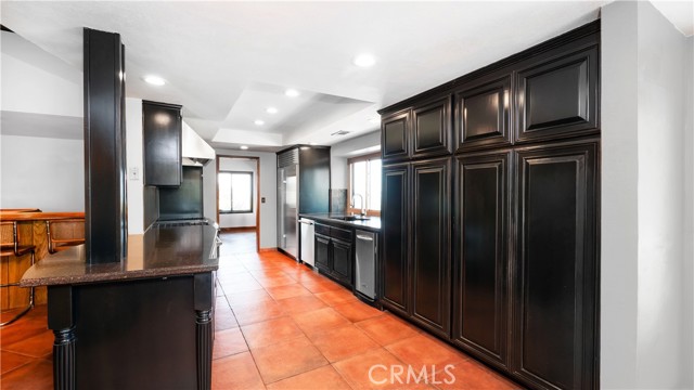 Kitchen with virtually painted white walls