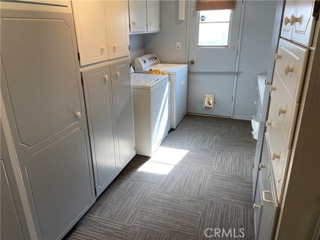 spacious laundry room