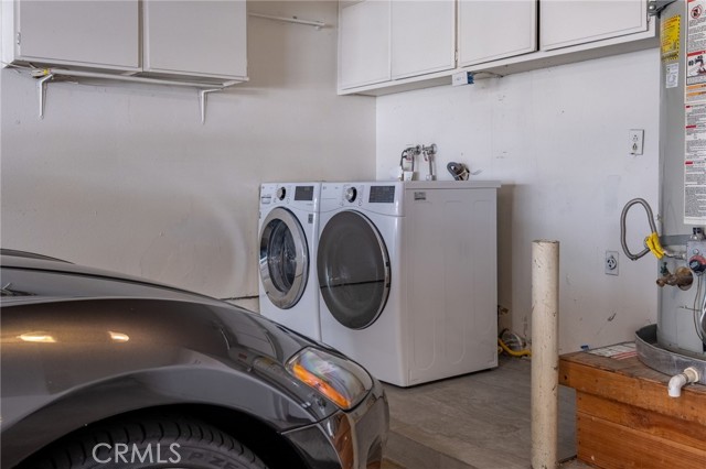 Laundry in garage