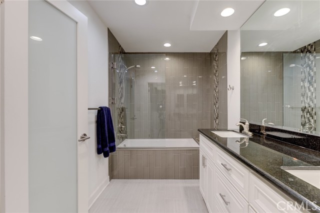 Gorgeous remodeled bathroom with tub and shower