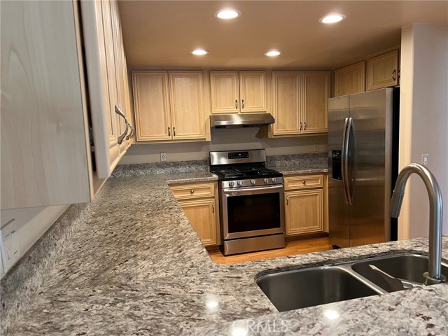 Kitchen remodeled with newer Granite counter tops and Stainless Steel Appliances