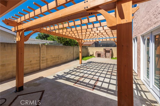 Beautiful Pergola Covering Patio Area