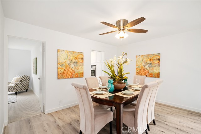 Formal dining room off of custom remolded kitchen