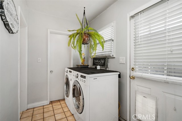 Convenient inside laundry room