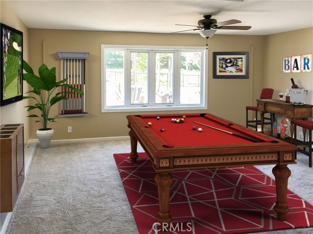 Multi purpose room used as a game room-photo staged-furniture not included