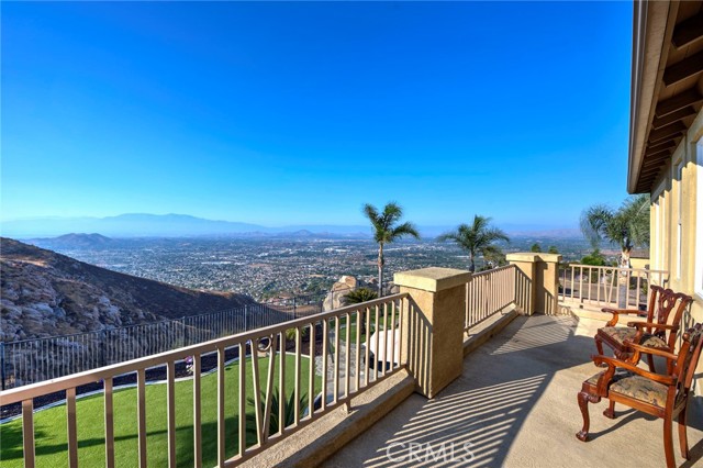 Balcony from primary bedroom with beautiful views