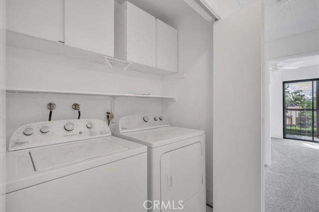 laundry upstairs in hall