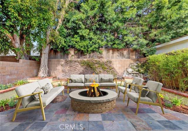 Patio staged
