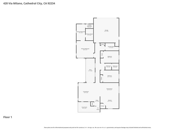 Detail Gallery Image 42 of 42 For 420 via Milano, Cathedral City,  CA 92234 - 3 Beds | 2 Baths