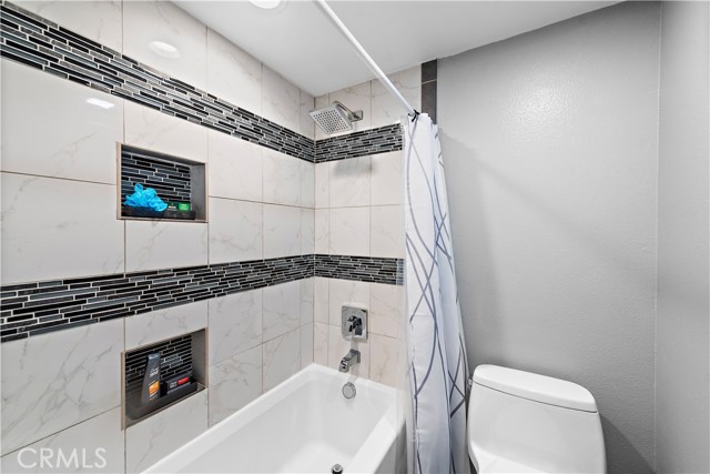 Check out this beautiful shower/tub in the secondary bathroom.