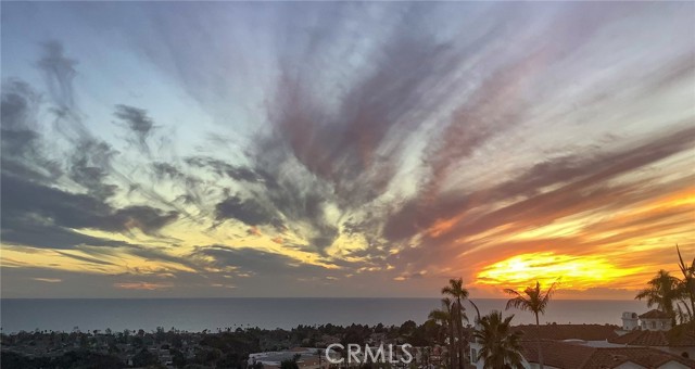 Sunset view from deck