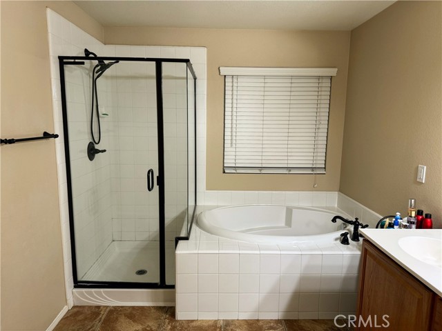 Master shower and tub