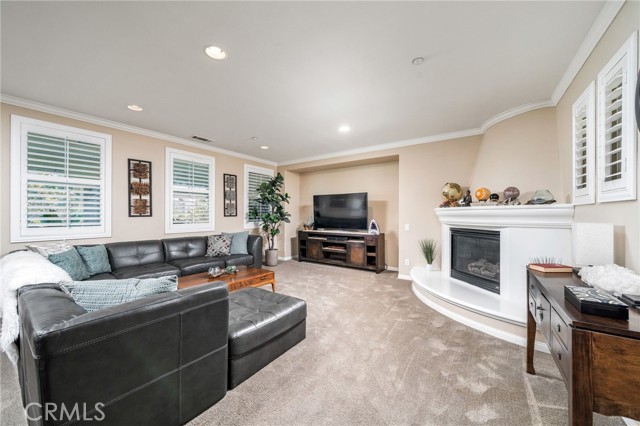 Living Area with Fireplace