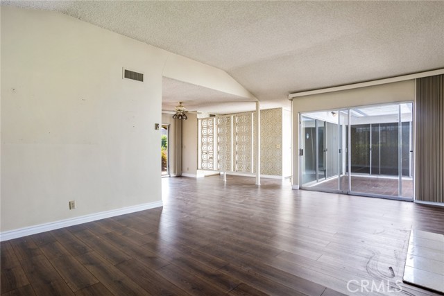 Looking back onto the dining room and atrium at 999 Valley Boulevard #34