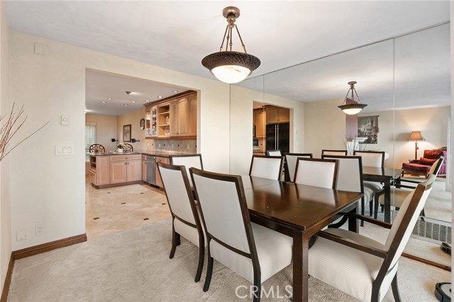 Your formal dining room is just off of the kitchen.