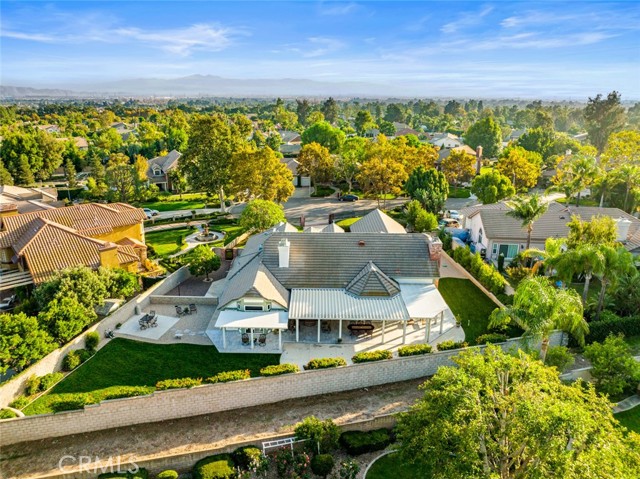 This ariel view of the property shows how grand and stately it is.