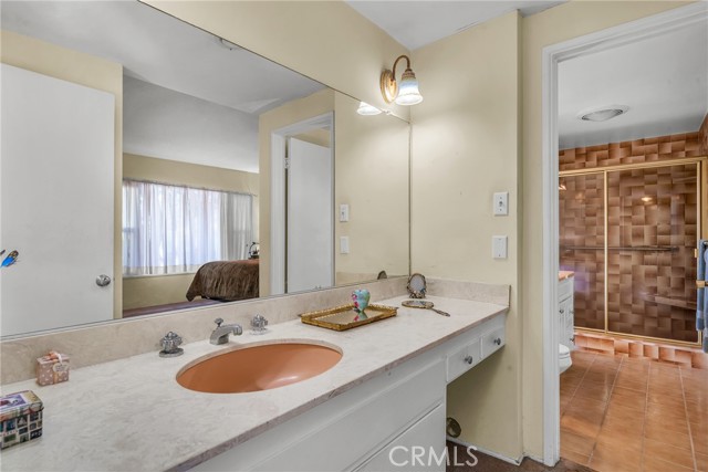 Downstairs master bathroom.