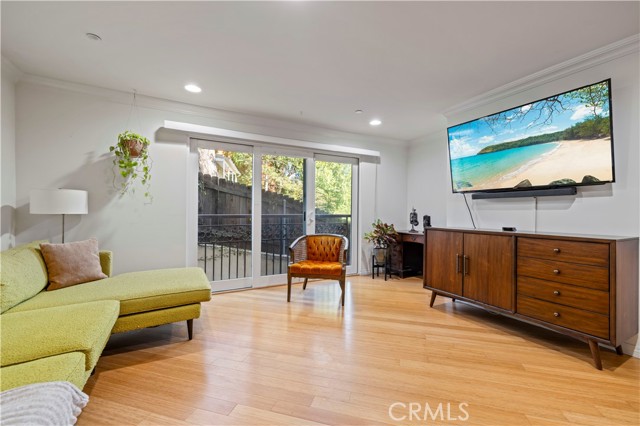 Living room with nook perfect for desk area