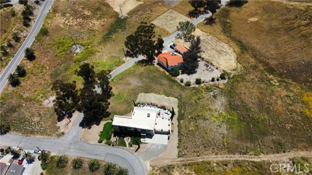 Bird's eye view, showing highlighted area, estimated lot lines from the Riverside County satellite overlays.