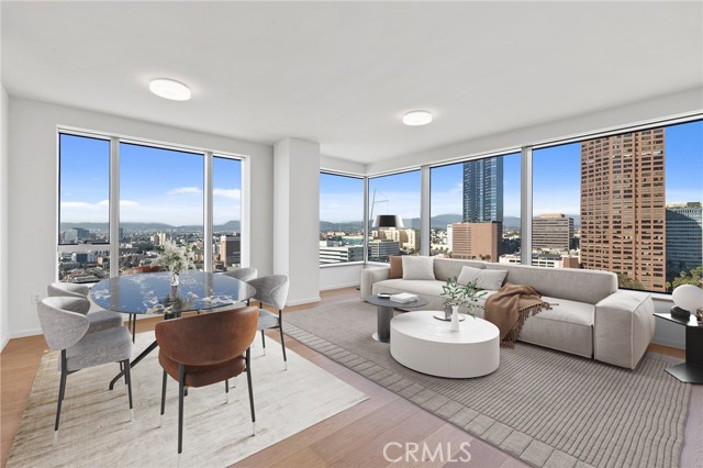 Virtually Staged Living Room