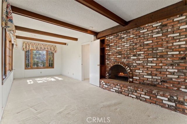 Master retreat fireplace.