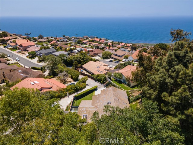 Aerial view of property from back