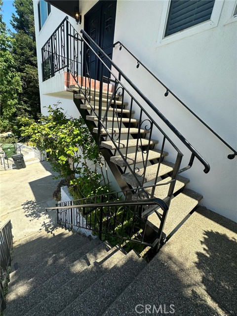 Front door entrance stairs