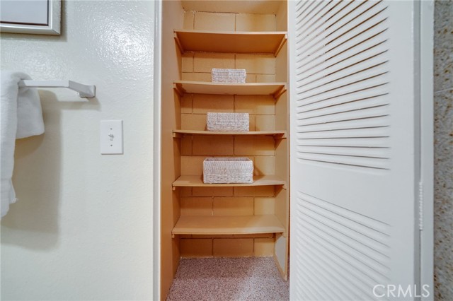 Linen Closet in Bathroom