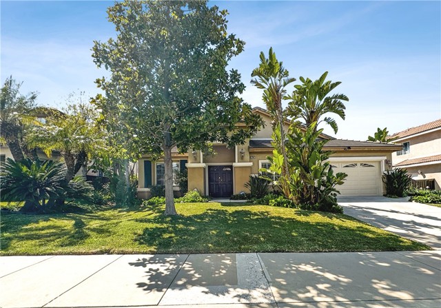 Landscaped and manicured front of the home