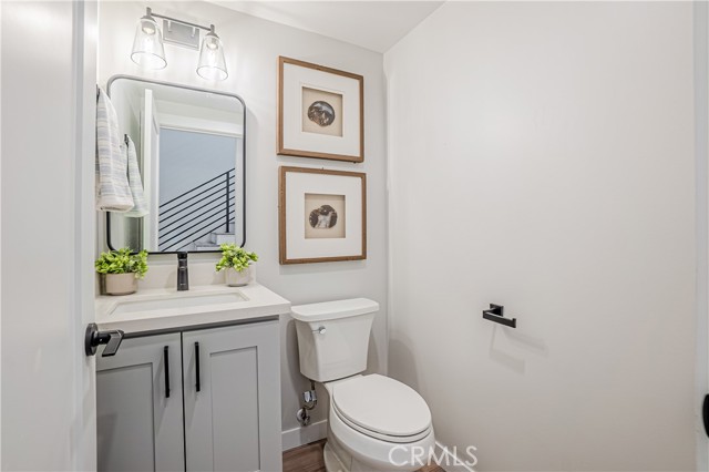 Main level half-bath.