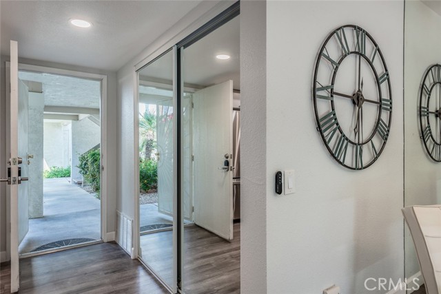 An large closet is located in the entry area can also serve as pantry for the kitchen or storage overflow.