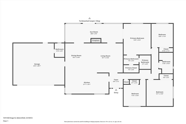 Detail Gallery Image 42 of 43 For 1519 Old Stage St, Bakersfield,  CA 93312 - 4 Beds | 2/1 Baths