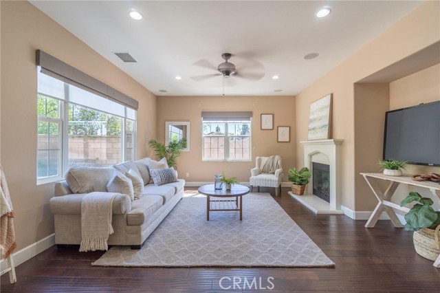 family/TV room with fireplace 2