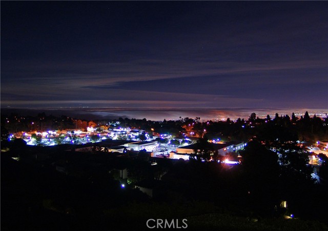 Nighttime view of Deep Valley from the Terraces (zoomed-in)