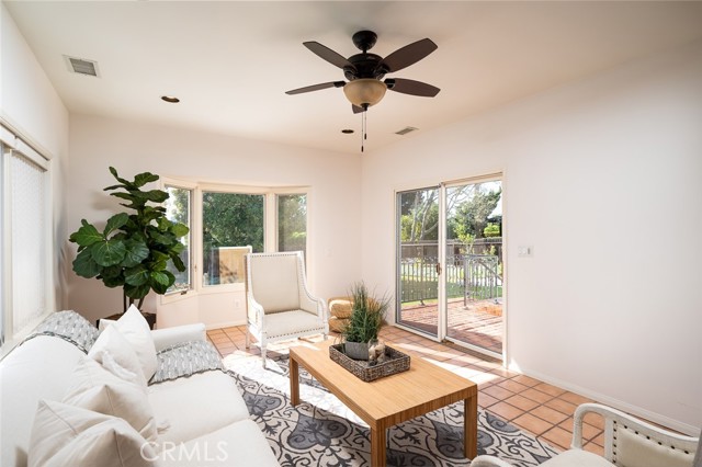 Family room opens to the spacious yard